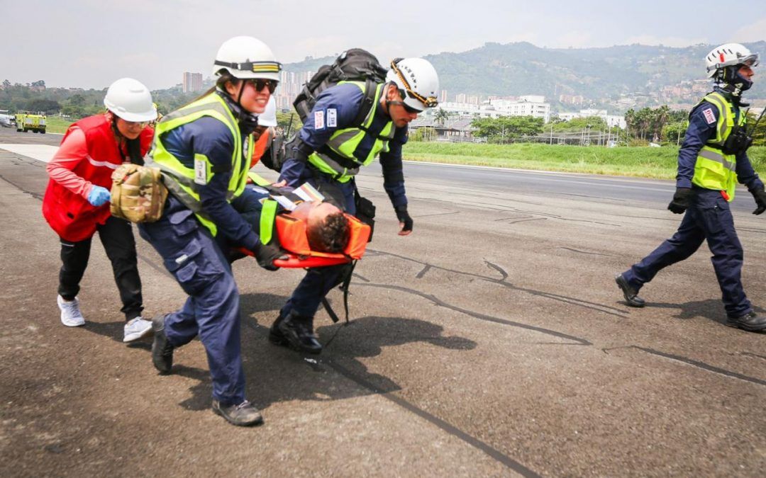 simulacro de emergencia Medellín