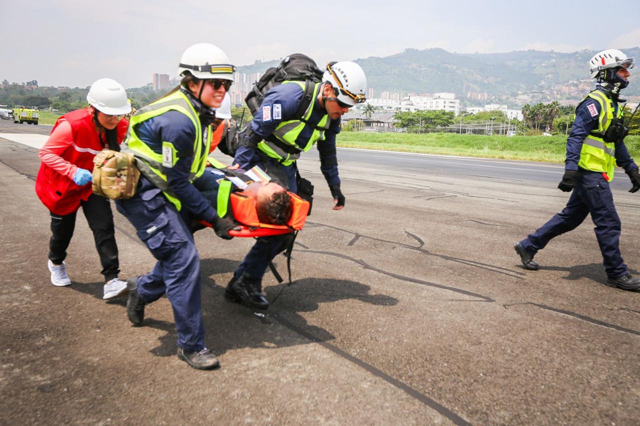 simulacro de emergencia Medellín